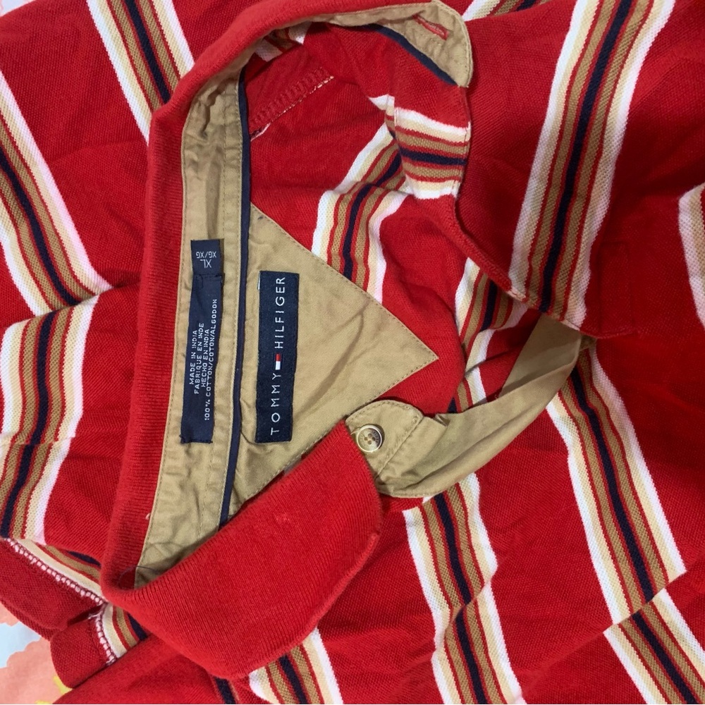 Tommy Hilfiger Red Striped Shirt